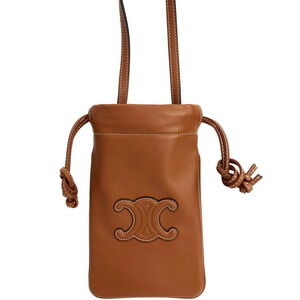 Celine Cuir Triomphe Drawstring Mobile Pouch